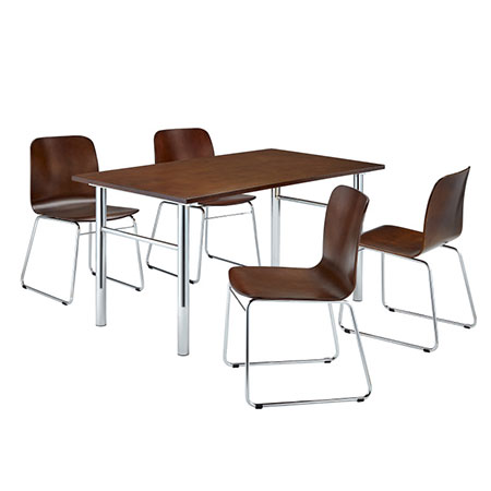Meja Makan Chrome - F5406