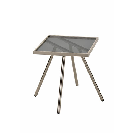 Mesa de cabeceira de vidro e metal - 0408、0504、0507、0610 Mesa de cabeceira de vidro e metal - 0408、0504、0507、0610